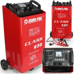 Caricabatterie con Funzione di Carica Rapida e Avviamento | Tensione di carica 12V/24V | per Batterie fino a 60-800 Ah | con Ruote